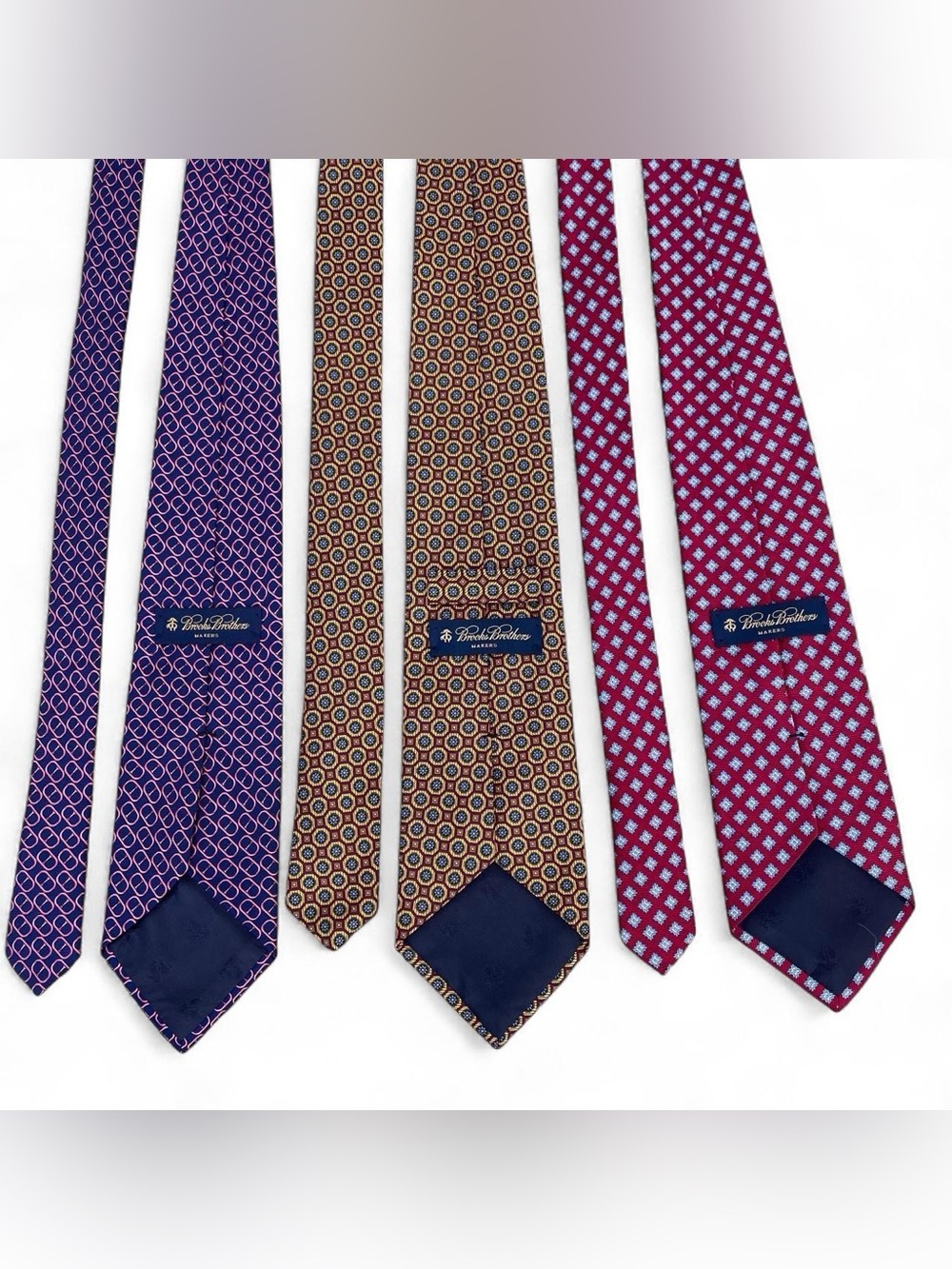 Brooks Brothers Pure Silk Ties Lot of 3 Men’s